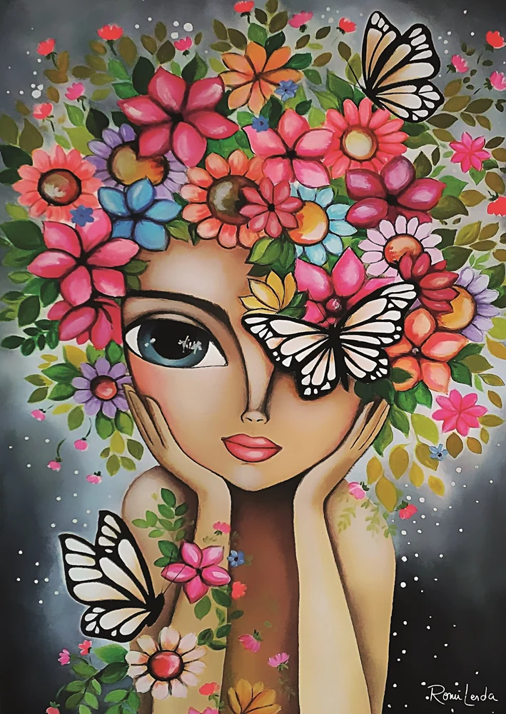 Magnolia - LADY WITH FLOWERS