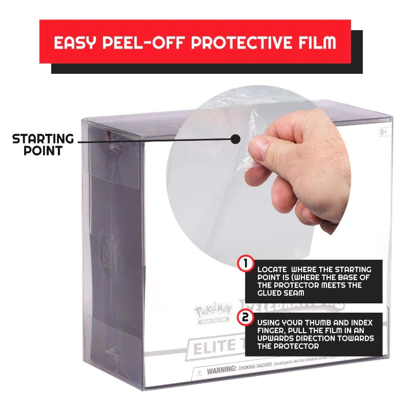 Protecteurs PET EVORETRO pour ETB Pokémon (5 Pack)