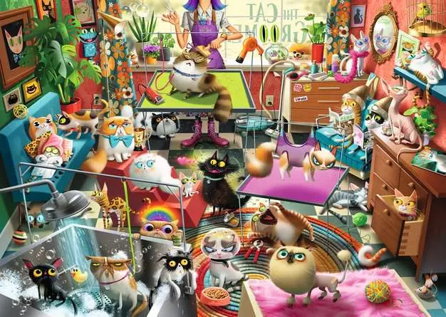 Ravensburger - MACADAM: THE CAT GROOMER 1000 PIECE