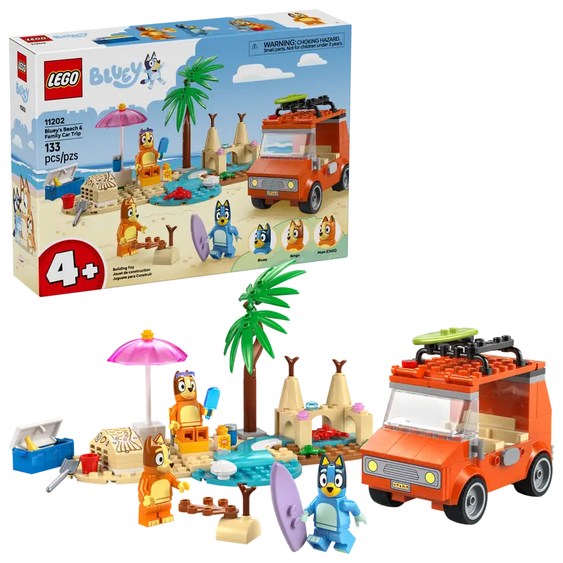 LEGO - 11202 Bluey's Beach & Family Car Trip