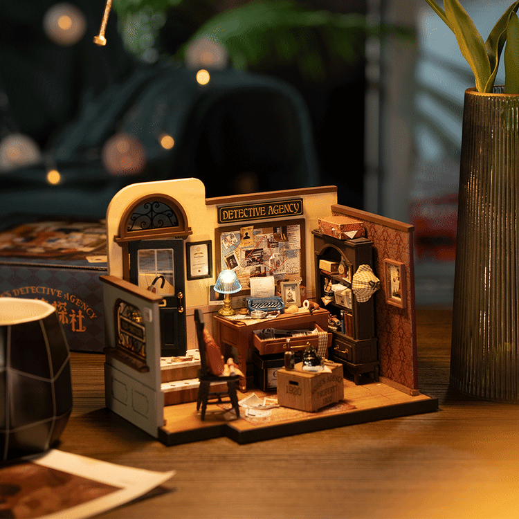 Rolife Mose's Detective Agency DIY Miniature House Kit DG157