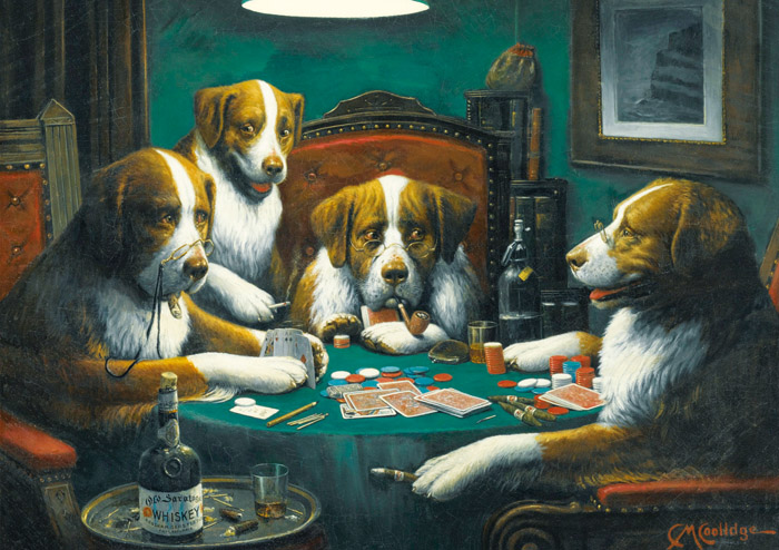 Magnolia - DOGS PLAYING POKER