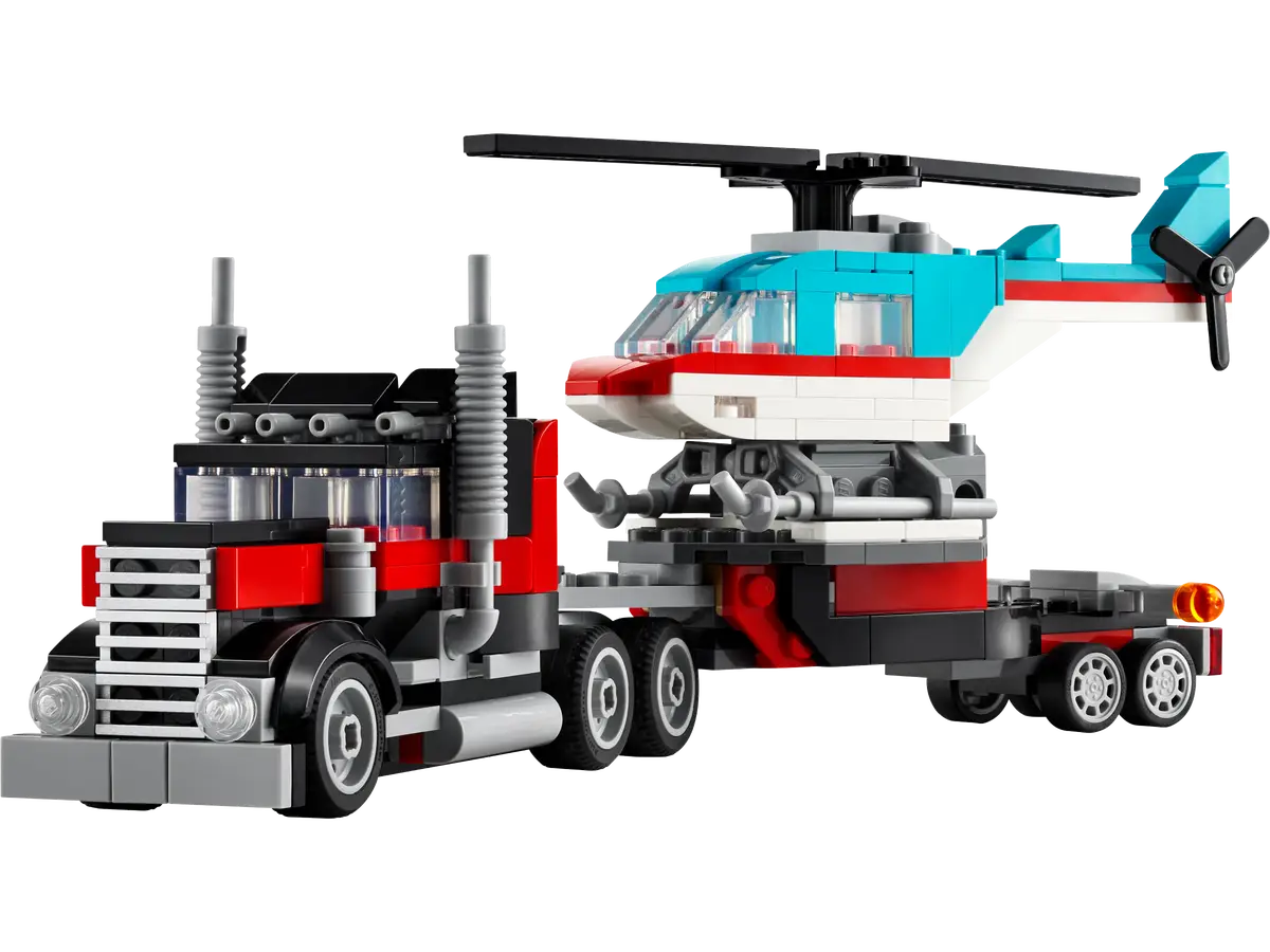 LEGO - 31146 Flatbed Truck with Helicopter