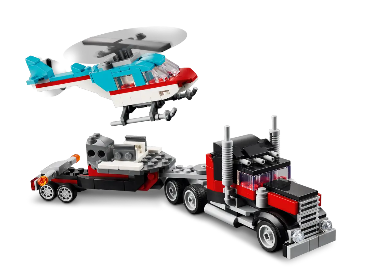 LEGO - 31146 Flatbed Truck with Helicopter