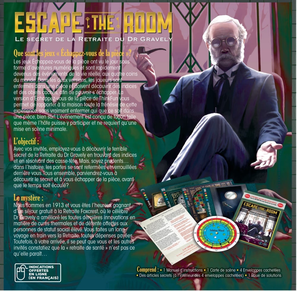 ESCAPE THE ROOM - LE SECRET DE LA RETRAITE DU DR GRAVELY (FR)