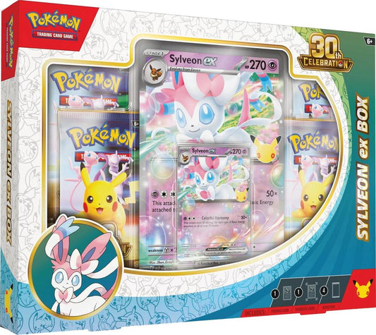 POKEMON 30TH CELEBRATION SYLVEON EX/ GRENINJA EX BOX