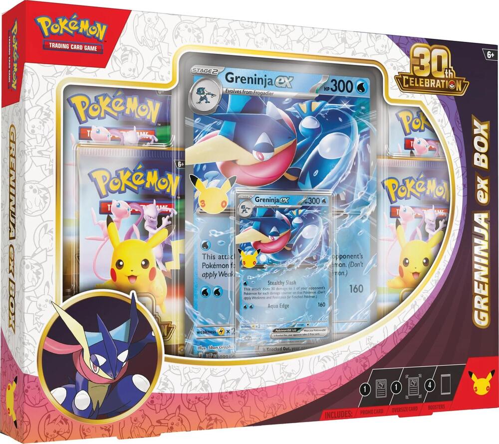 POKEMON 30TH CELEBRATION SYLVEON EX/ GRENINJA EX BOX