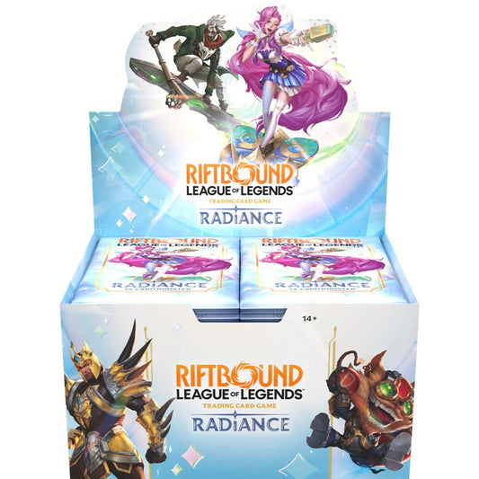 RIFTBOUND LEAGUE OF LEGENDS TCG RADIANCE BOOSTER DISPLAY