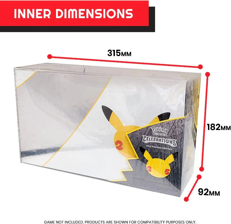 Protecteur PET EVORETRO pour boîte Pokémon Celebrations Ultra Premium Booster Collection