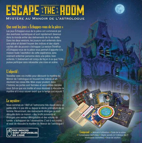 FRENCH - ESCAPE THE ROOM - MYSTÈRE AU MANOIR DE L'ASTROLOGUE