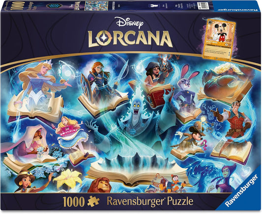 Ravensburger - DISNEY LORCANA GLIMMERS OF THE REALM: SAPPHIRE 1000 PIECE