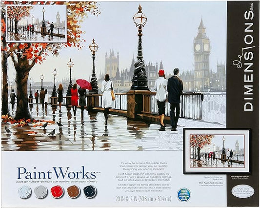 DIMENSIONS - THAMES VIEW 20x12 - Paint by Numbers for Adults (PBN)