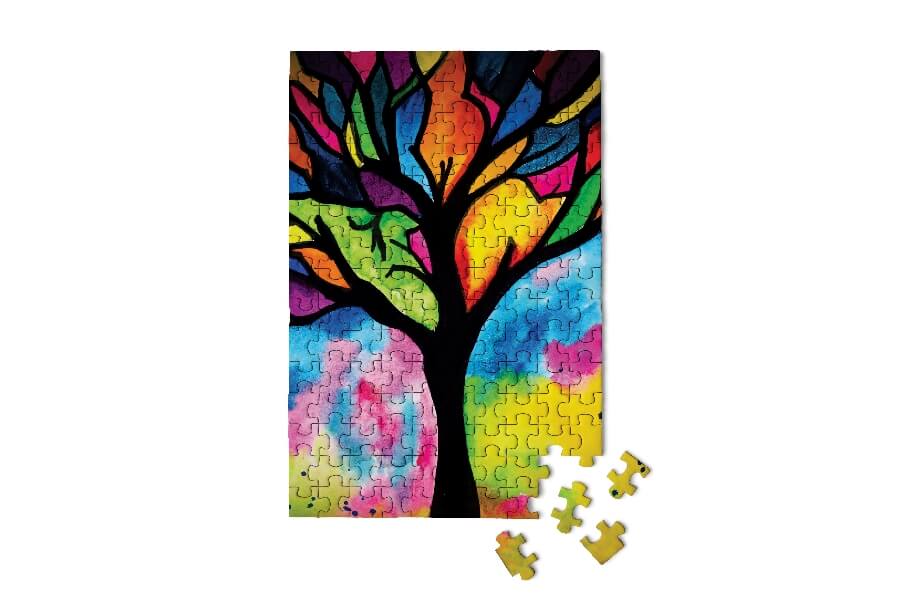 Micro Puzzles - STAINED GLASS TREE