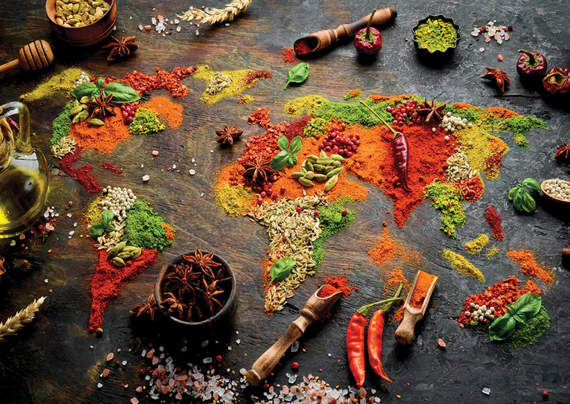 Enjoy - World Map in Spices - 1000 pcs