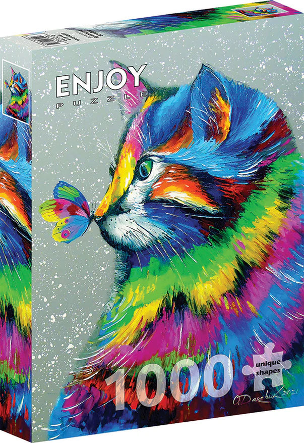 Enjoy - Bright Cat and Butterfly - 1000 pcs