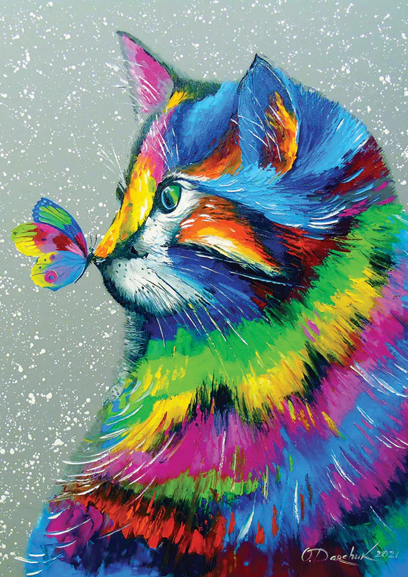Enjoy - Bright Cat and Butterfly - 1000 pcs