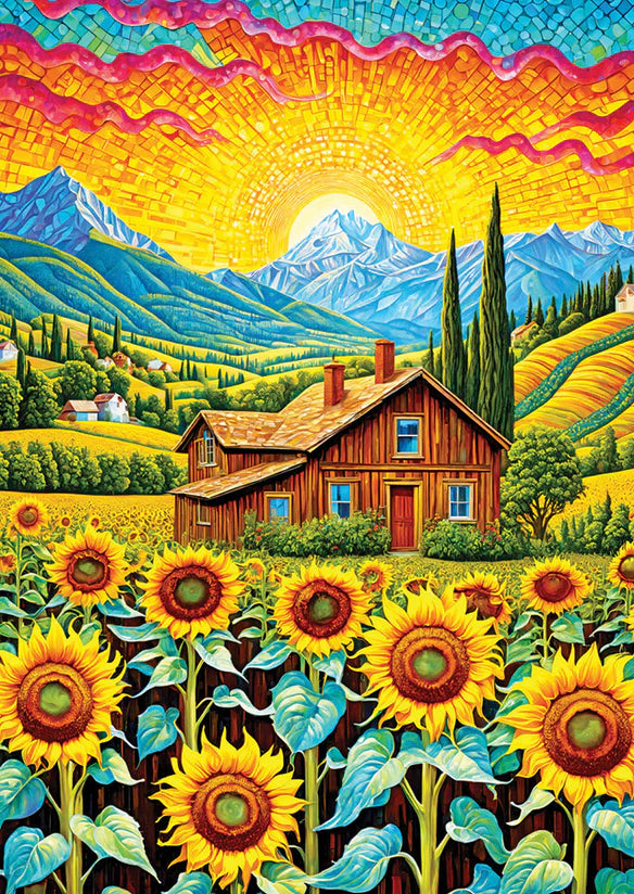 Enjoy - Sunflower House - 1000 pcs