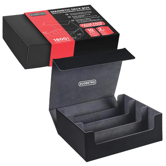 Boîte de rangement magnétique EVORETRO pour cartes de deck
