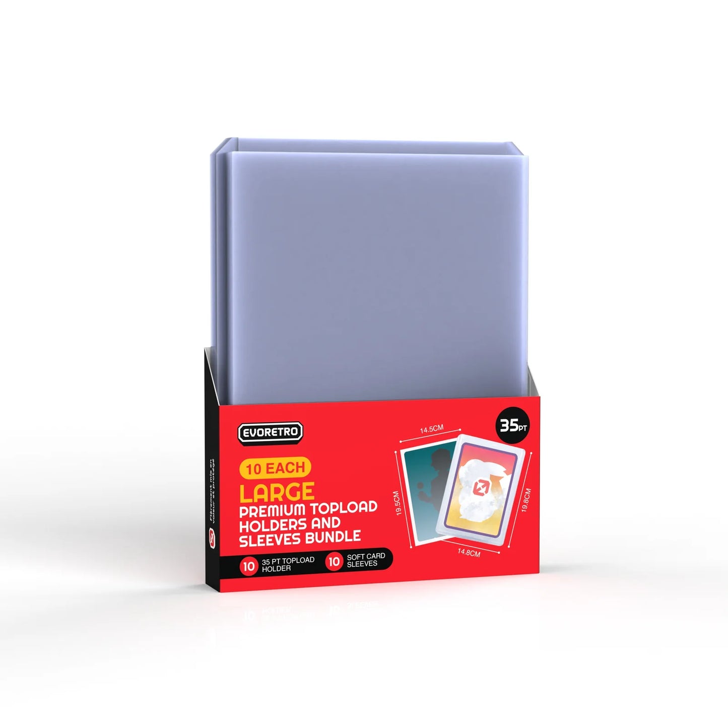 Ensemble de « toploaders » géants et de pochettes