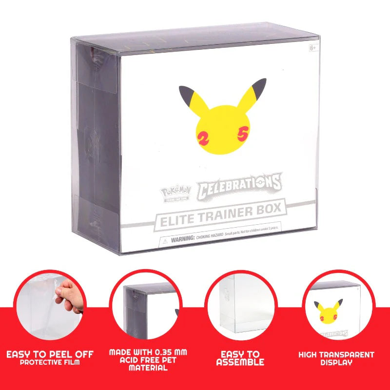 Protecteurs PET EVORETRO pour ETB Pokémon (5 Pack)