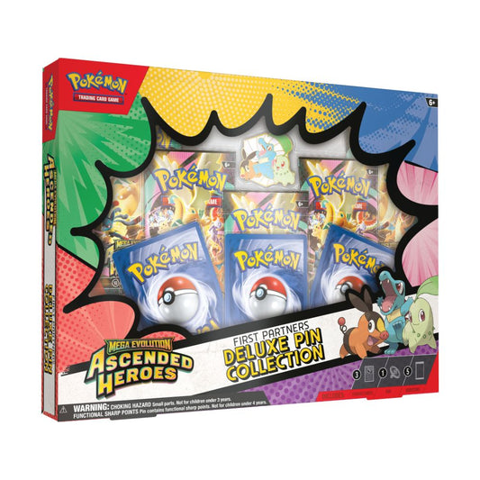 POKEMON ME2.5 ASCENDED HEROES FIRST PARTNERS DELUXE PIN COLLECTION