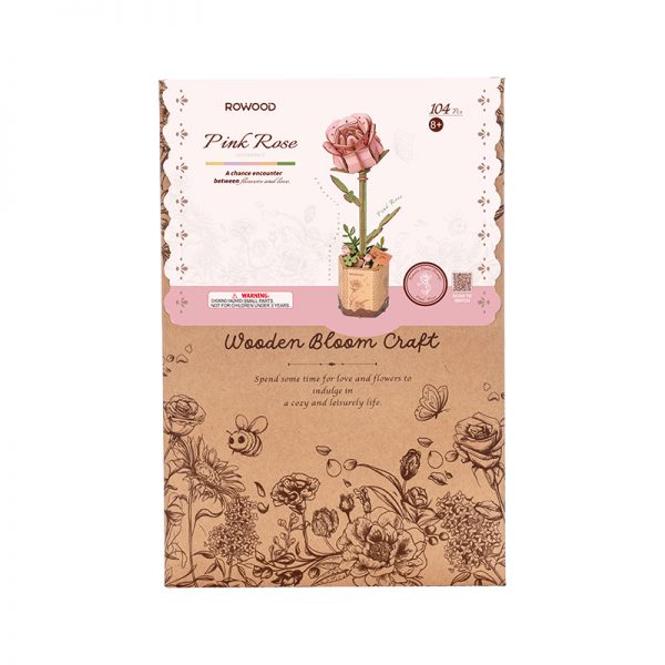 ROWOOD Pink Rose Wood Puzzle TW041