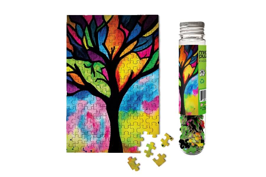 Micro Puzzles - STAINED GLASS TREE