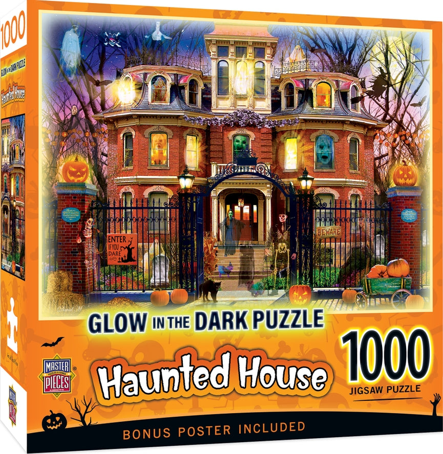 Haunted House on the Hill 1000 pc Puzzle -Glow in the Dark