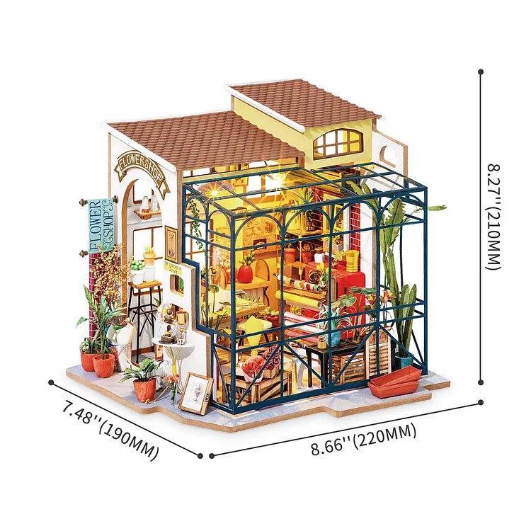 Rolife Emily's Flower Shop Miniature House DG145