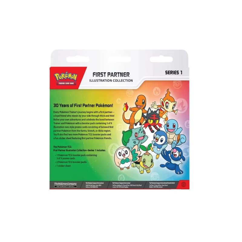 POKEMON - FIRST PARTNER ILLUSTRATION COLLECTION SERIES 1