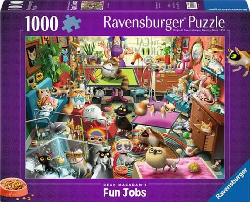 Ravensburger - MACADAM: THE CAT GROOMER 1000 PIECE